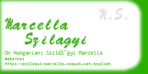 marcella szilagyi business card